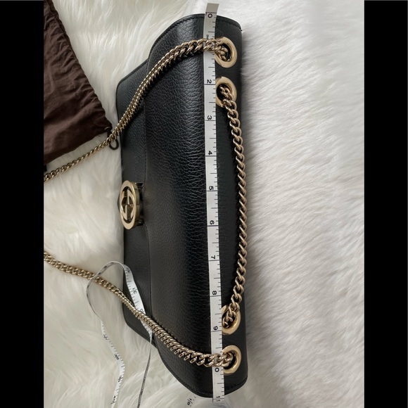 💯% Authentic Gucci Shoulder Leather Bag - Picture 10 of 13